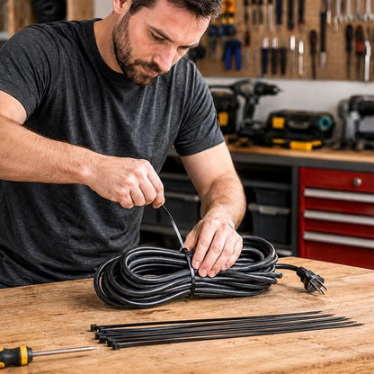Zip Ties 12 inch, 4000 Pack Heavy Duty Black Zip Ties - Image 6