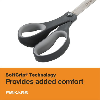 Fiskars 8” Left-Handed Titanium Scissors, SoftGrip Handle - Image 4