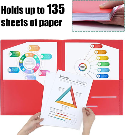 EOOUT 100pcs Plastic Folders - Image 3