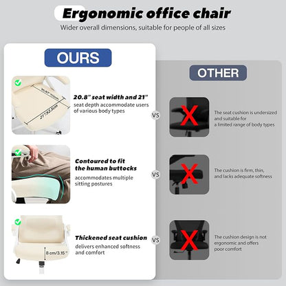 Fizzin Ergonomic Office Chair, 400 LBS Computer Chairs - Image 4