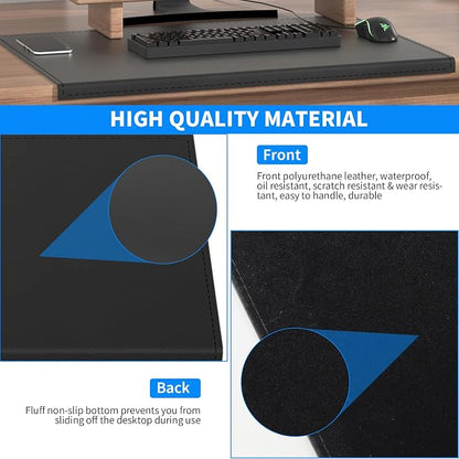 AKOZLIN 31.5"x15.8" Soft PU Leather Surface Office Desk Mouse Mat Pad - Image 5