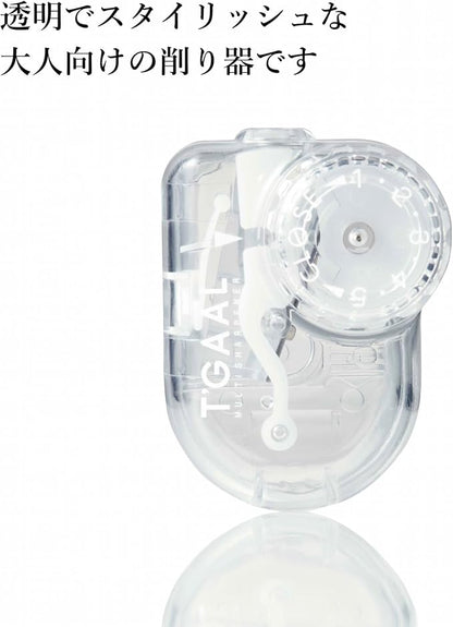 KUTSUWA Hi LiNE T'GAAL Angle Adjustable Pencil Sharpener | Clear, 1 ea. - Image 2