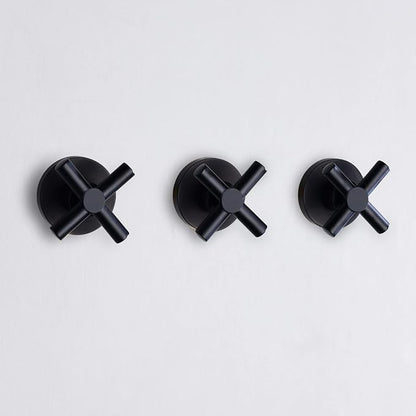 SUMERAIN Wall Mount Bathtub Faucet with Hand Shower,3 Handle Tub Shower Faucet Matte Black High Flow Waterfall Tub Filler - Image 6