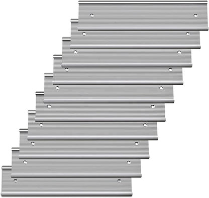 10 Pack 2” x 10” Aluminum Name Plate Holders by Unknown