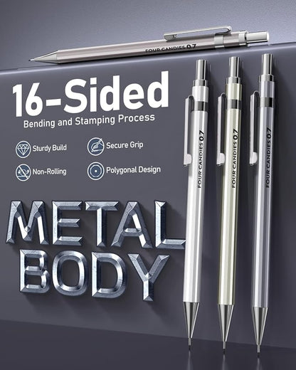 Four Candies 8PCS Metal Mechanical Pencil Set - Image 3