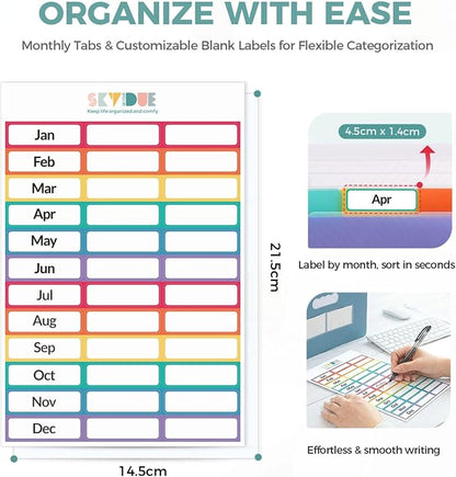 SKYDUE Accordion File Organizer, Expanding File Folder - Image 3