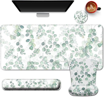 Desk Mat Set + Keyboard and Mouse Pad by VINEBURY