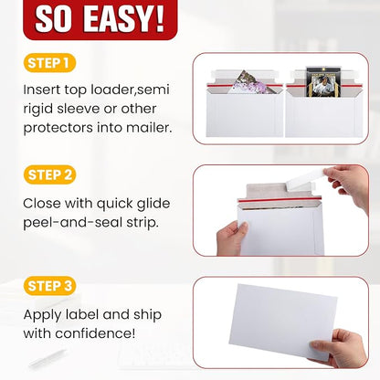 60 Pack Rigid Mailers, Perfect Size Shipping Envelopes - Image 7