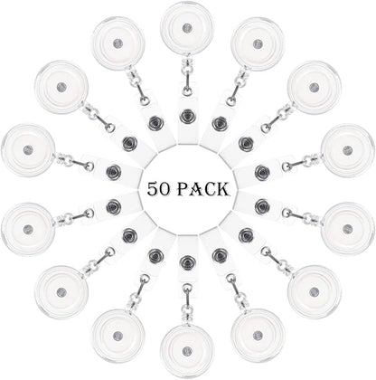 Zonon 50 Pcs Retractable Badge Holder Reels - Image 7