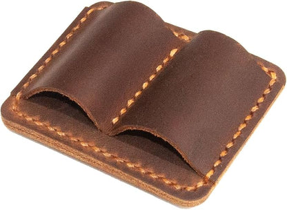 Handmade Leather Pen Holder Clip Notebook Pen Loop Stylish, notebook pen pencil - Image 2