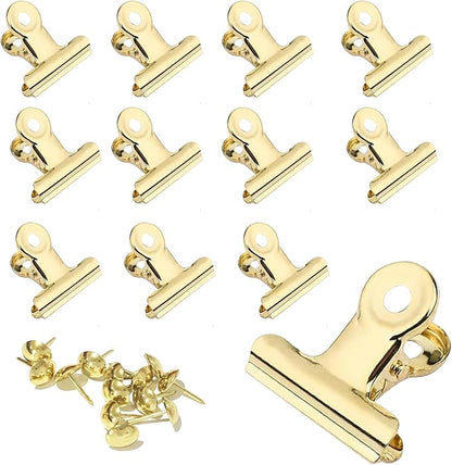 YUCHIYA 12 Pack Bulldog Clips by YUCHIYA