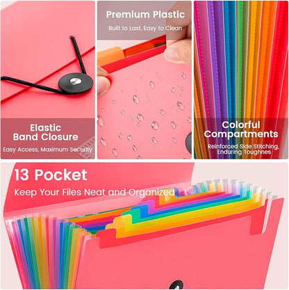 13 Pocket Accordion File Organizer - Image 3