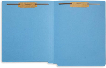 Blue Summit Supplies 100 Blue End Tab Fastener File Folders - Image 6