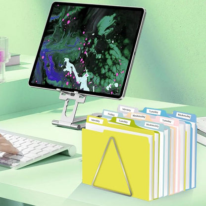 File Folder, RAZCC 100 Pack Colored File Folders, 1/3 Cut Tab File Folder - Image 8