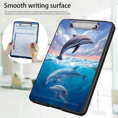 Clipboard with Storage, Office Supplies Nursing Clipboards Folder with Pen - Image 5