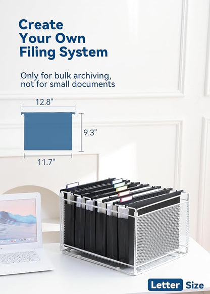 SortRax Plastic Extra Capacity Hanging File Folders, Heavy Duty - Image 6