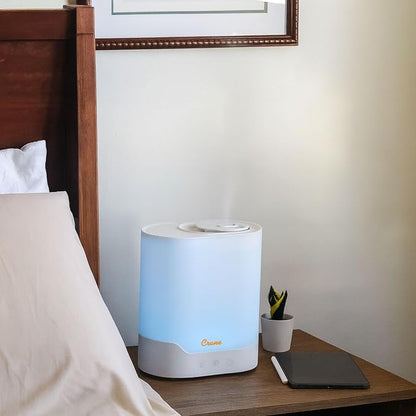 Crane 0.7 Gallon Top Fill Cool Mist Humidifier and Aroma Diffuser, with Color-Changing Night Light and Aroma Diffuser Function, Humidifier For Bedroom, Office or Nursery - Image 4