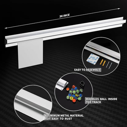36 Inch Aluminum Ticket Holder Rail - Image 6