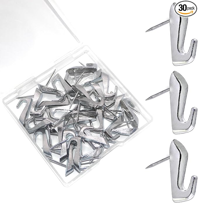 30 PCS Picture Hanging Nails Thumb Tacks by Hoaisun
