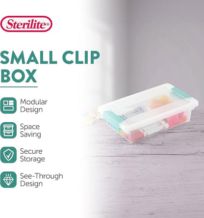 Sterilite 30-Pack Clip Box, Stackable Clear Plastic Bins - Image 2