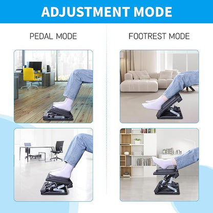 Scalebeard Foot Rest for Under Desk at Work, Height Adjustable Infinite Angle - Image 8