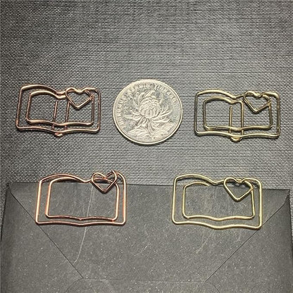 OWLFAVO 40pcs Book Shape Paper Clips - Image 5
