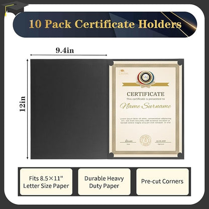 10 Packs Certificate Holders, Diploma Holders, Certificate Folders - Image 2