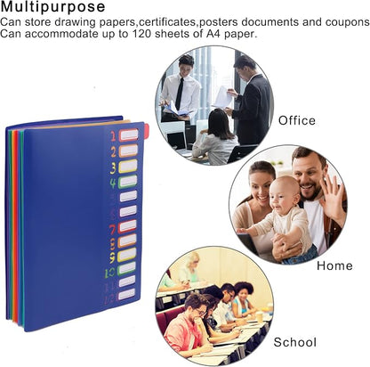 Edufun Rainbow Tab Expanding File Folder - Image 6