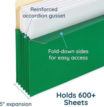 Blue Summit Expandable Legal File Folders - Image 3