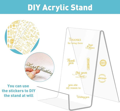 trophable 6 Pack Acrylic Book Stand Thickened Clear Book | Display Easel Holder - Image 7