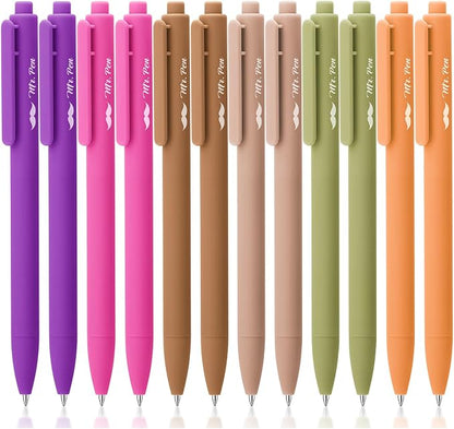 Mr. Pen- Retractable Gel Pens, 12 Pack, Fine Point 0.5mm, Fast Dry, Smooth by MrPen