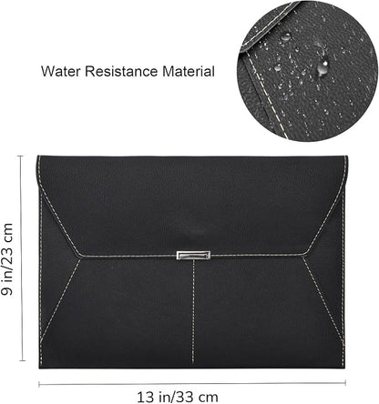 VANRA File Folder Document Holder Organizer Waterproof Portfolio Leather Folder - Image 2