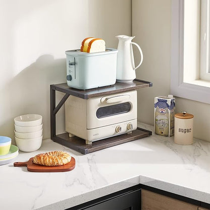 IBUYKE 2-Tier Desktop Printer Stand Holder, Book Shelf Printer Shelf - Image 4