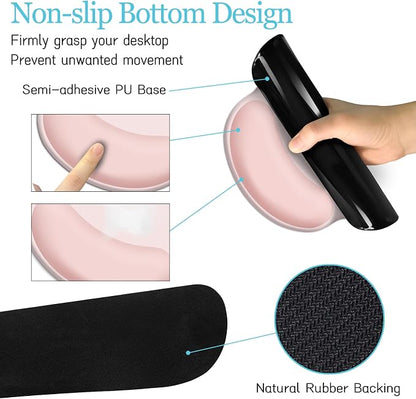 LIMKRIAN Pink Mouse Pad Set, Complete XXL Desk Mat - Image 5