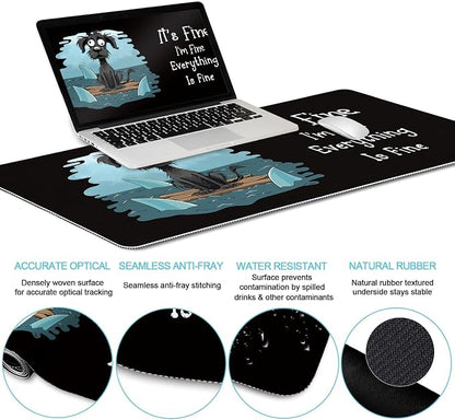 LIMKRIAN Funny Dog Mouse Pad Set Large Desk Mat - Image 3
