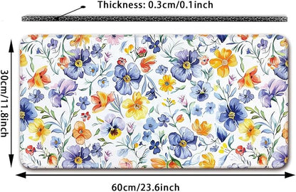 Keyboard Mat, Large Mouse Pad, Watercolor Flower - Image 2