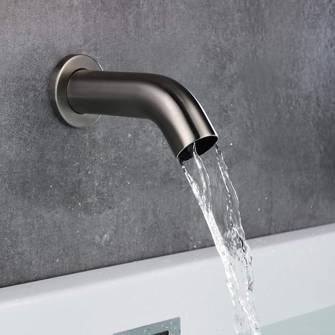 Brushed Nickel Shower System with Waterfall Tub Spout, 8 Inches Rain Shower and Handheld - Image 7