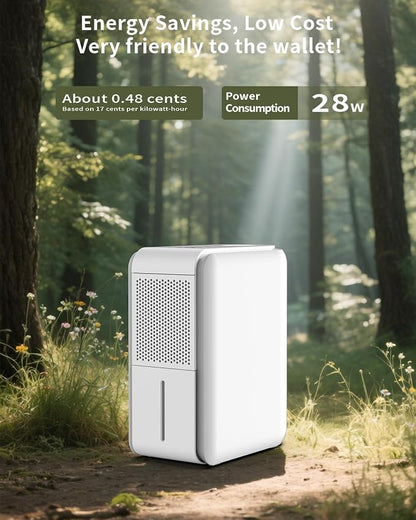 3 in 1 Dehumidifier, Humidifier & Aroma Diffuser with Air Combo One - 39Oz, Small Auto Purifier Humidity Control Quiet 27db Multifuctional Colorful Mist,for Bedroom/Bathroom/Bome/Basement(350 sq.ft) - Image 11