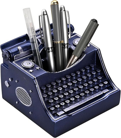 Retro Typewriter Pen Holder Desk Organizers by Amoysanli