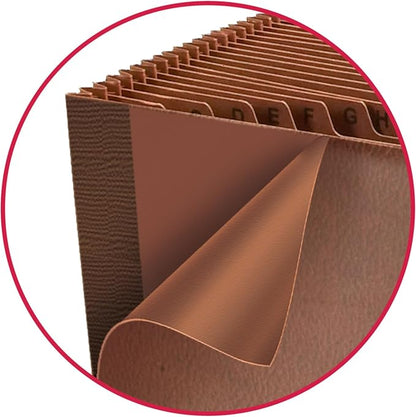 Smead TUFF Expanding File 21 Pockets, Alphabetic, Flap and Cord Closure - Image 7