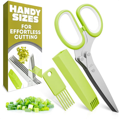 Herb Scissors with 5 Blades and Cover by LIBERHAUS