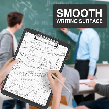 Sooez Clipboard with Storage, Plastic Storage Clipboards with Low Profile Clip - Image 6