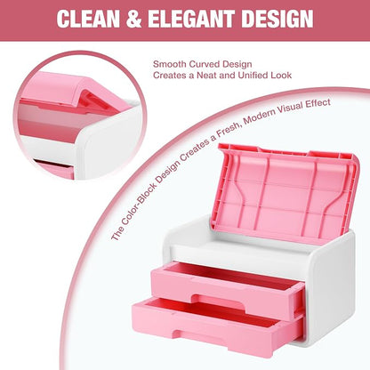 WORKPRO Small Storage Box with 2 Drawers, Flip-Top Lid, Durable ABS Storage - Image 8
