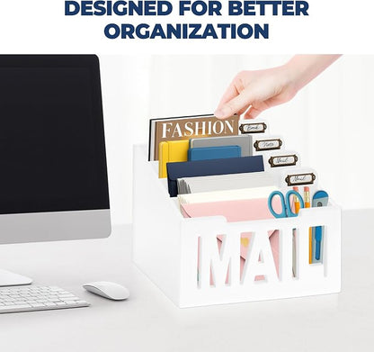 Mail Organizer Countertop, Desktop Mail Sorter - Image 8