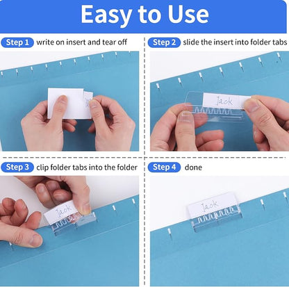 Reastar Hanging File Folder Tabs, File Tabs - Image 8