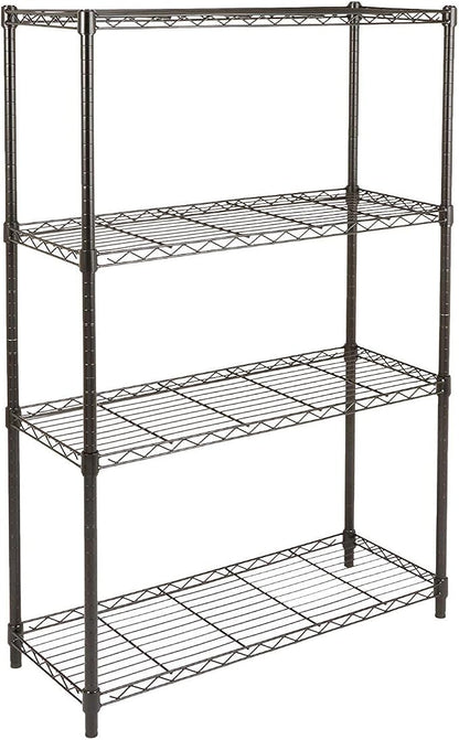Amazon Basics 4-Shelf Adjustable Heavy Duty Steel Wire Rack Storage Shelving by AmazonBasics