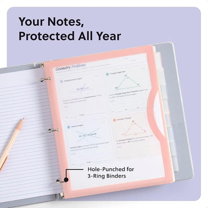 U Brands 8 Tab Clear View Binder Dividers - Image 5