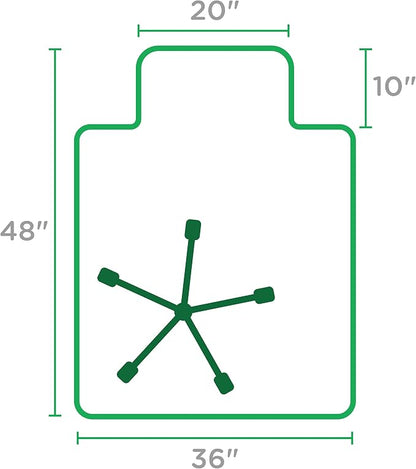 Dimex Office Chair Mat for Low Pile Carpet - Image 4