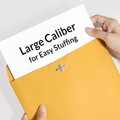 SUNEE 9"x12" Envelopes, 28-lb Heavyweight Kraft Paper, - Image 3