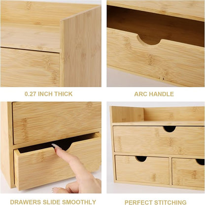 Charmewooden Bamboo Desk Organizer - Image 6
